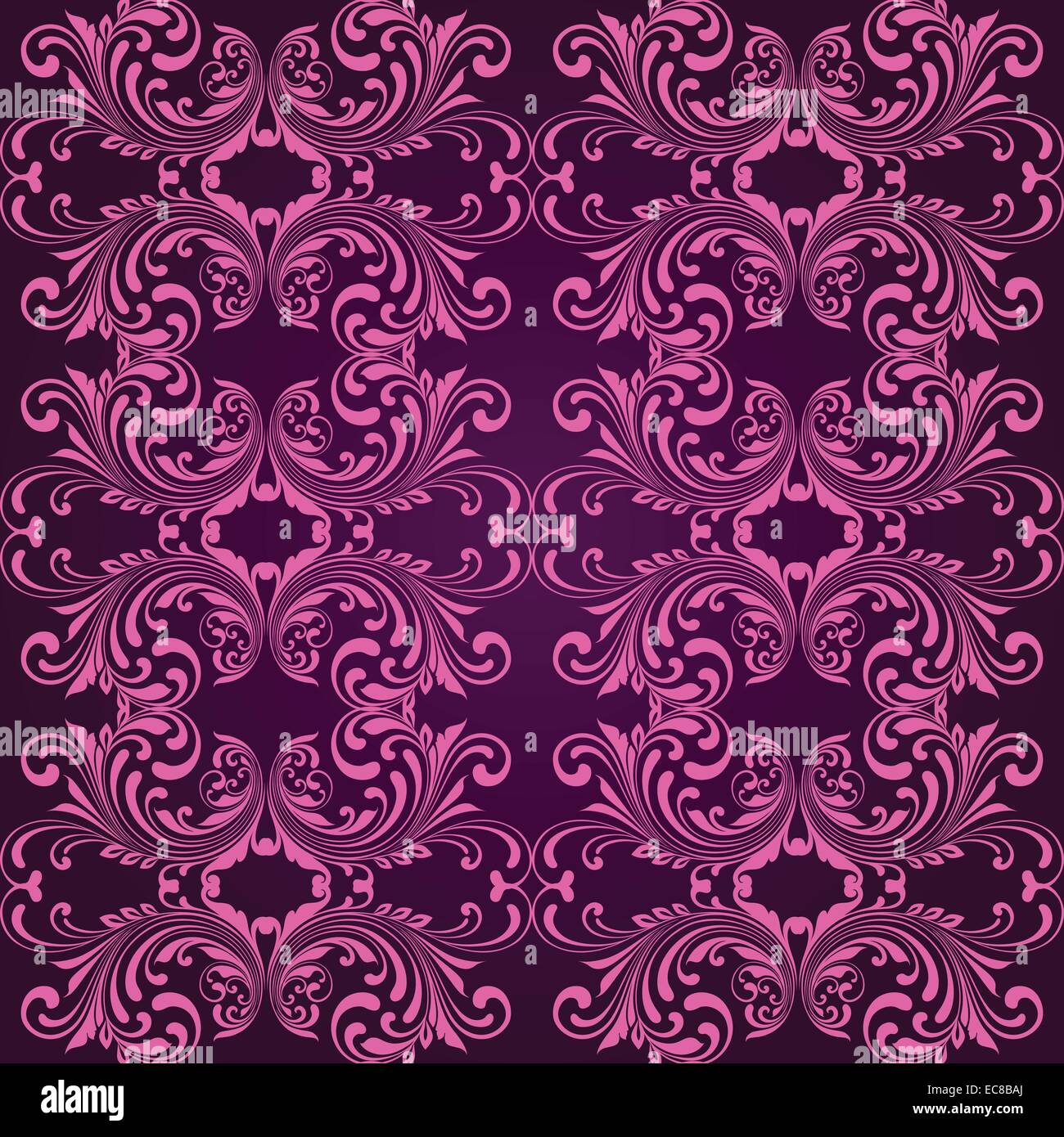 Vertical purple ornamental seamless pattern background vector ...