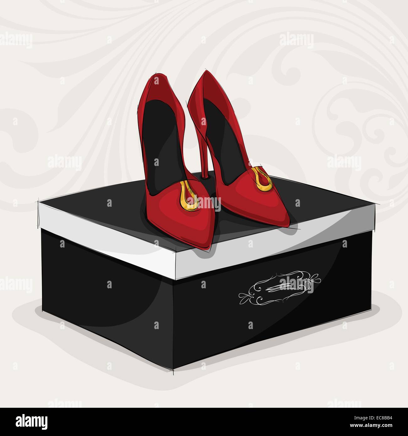red box heels