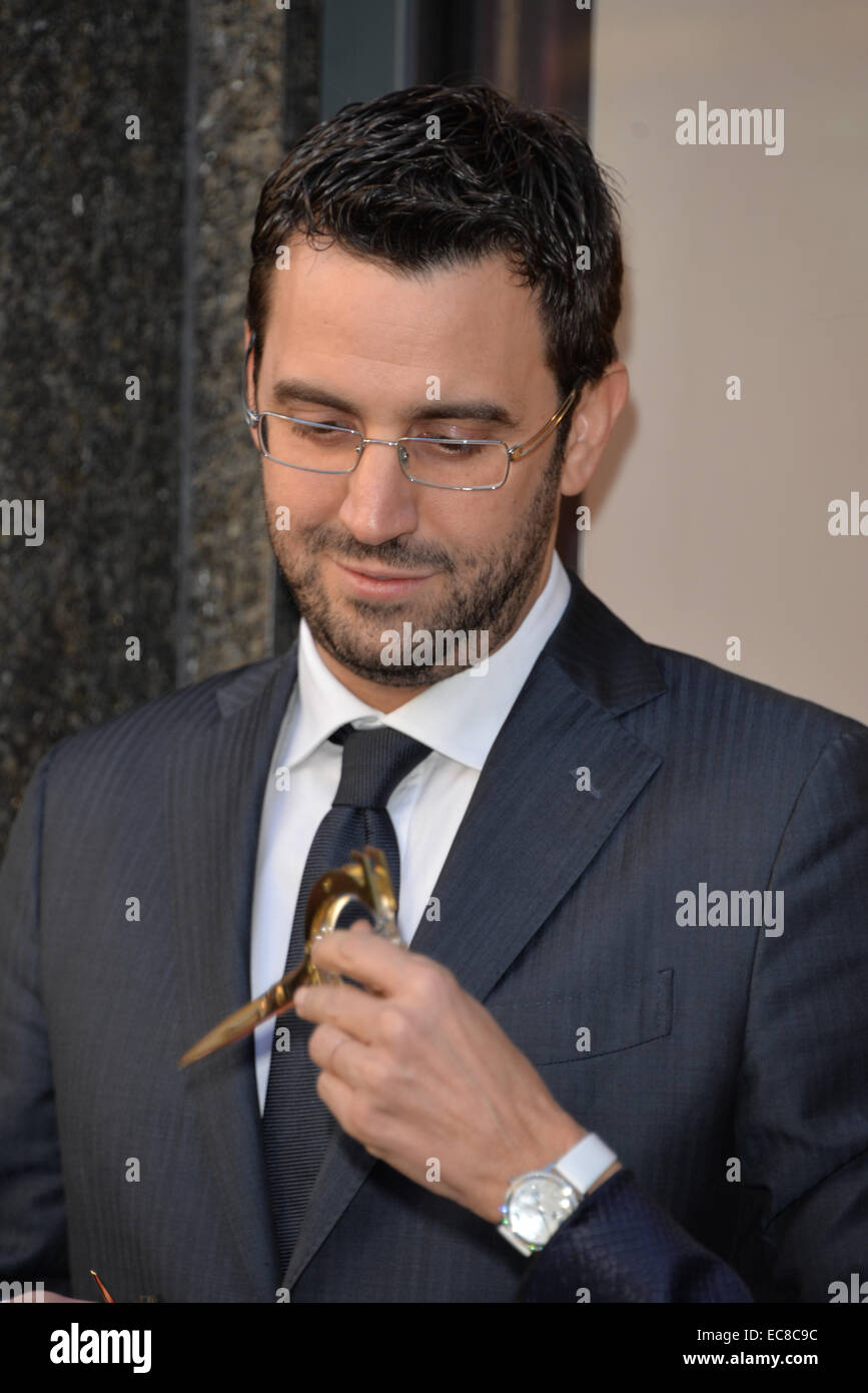 London, UK. 10th December, 2014.  Andre Nunziata ‘Brand Manager attends the Omega at Oxford street in London. Credit:  See Li/Alamy Live News Stock Photo