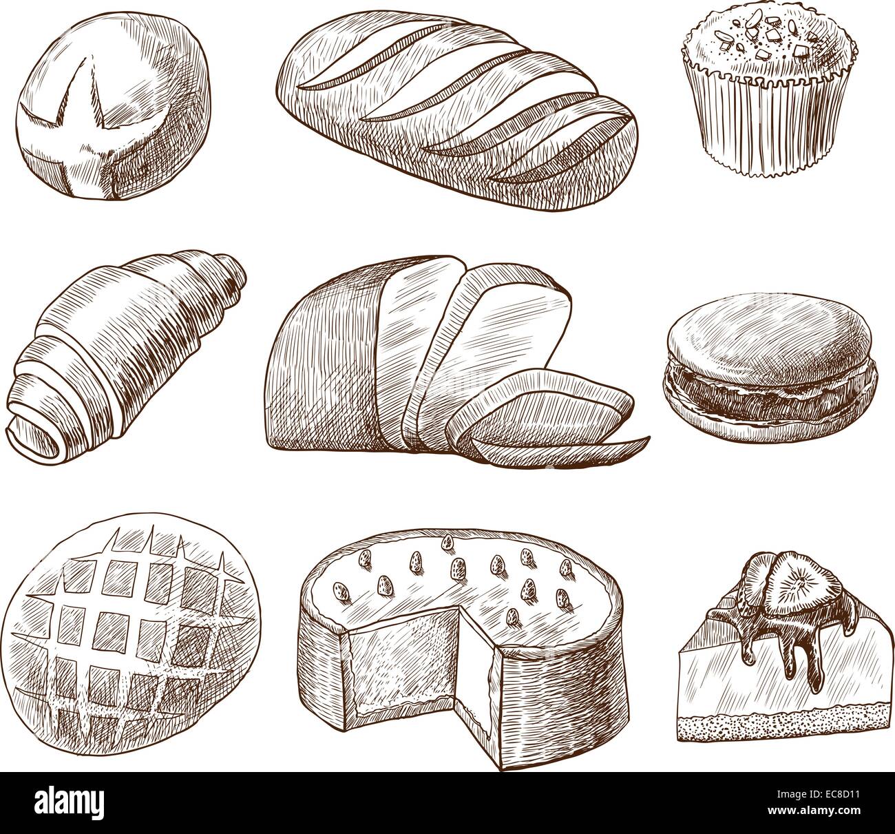 Puff pastry Stock Vector Images - Alamy