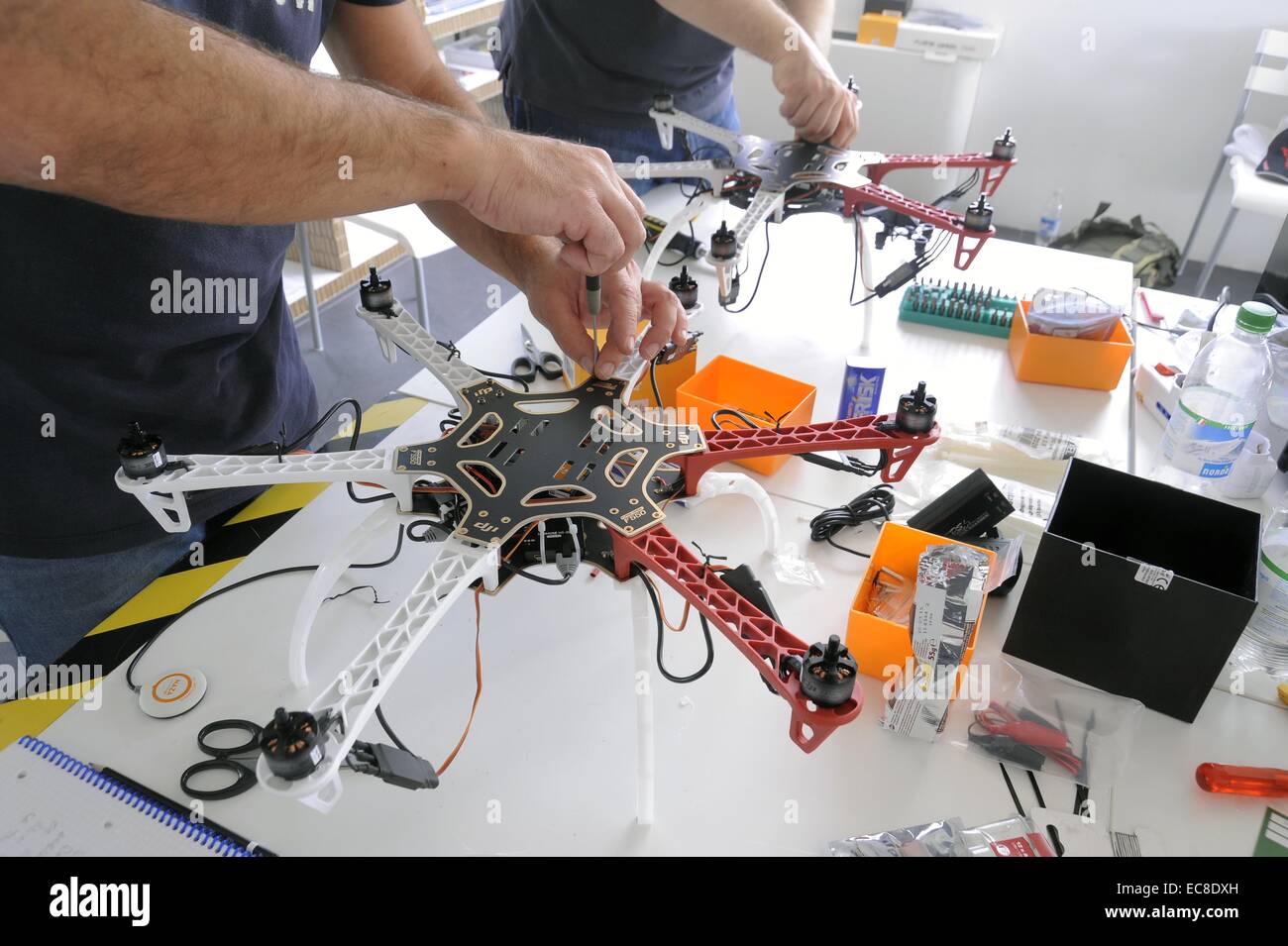 Italy, Milan FabLab (fabrication laboratory), workshop for the construction  of a drone Stock Photo - Alamy