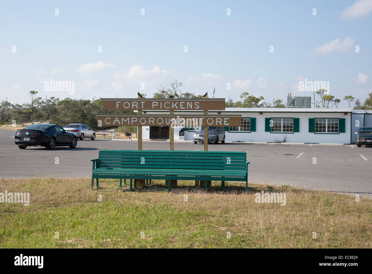 Fort Pickens campground store Pensacola Beach Florida USA Stock Photo
