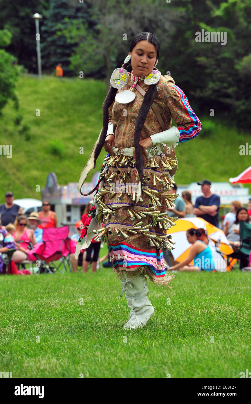 Indigenous Canadians participate in Canada Day celebrations held in a