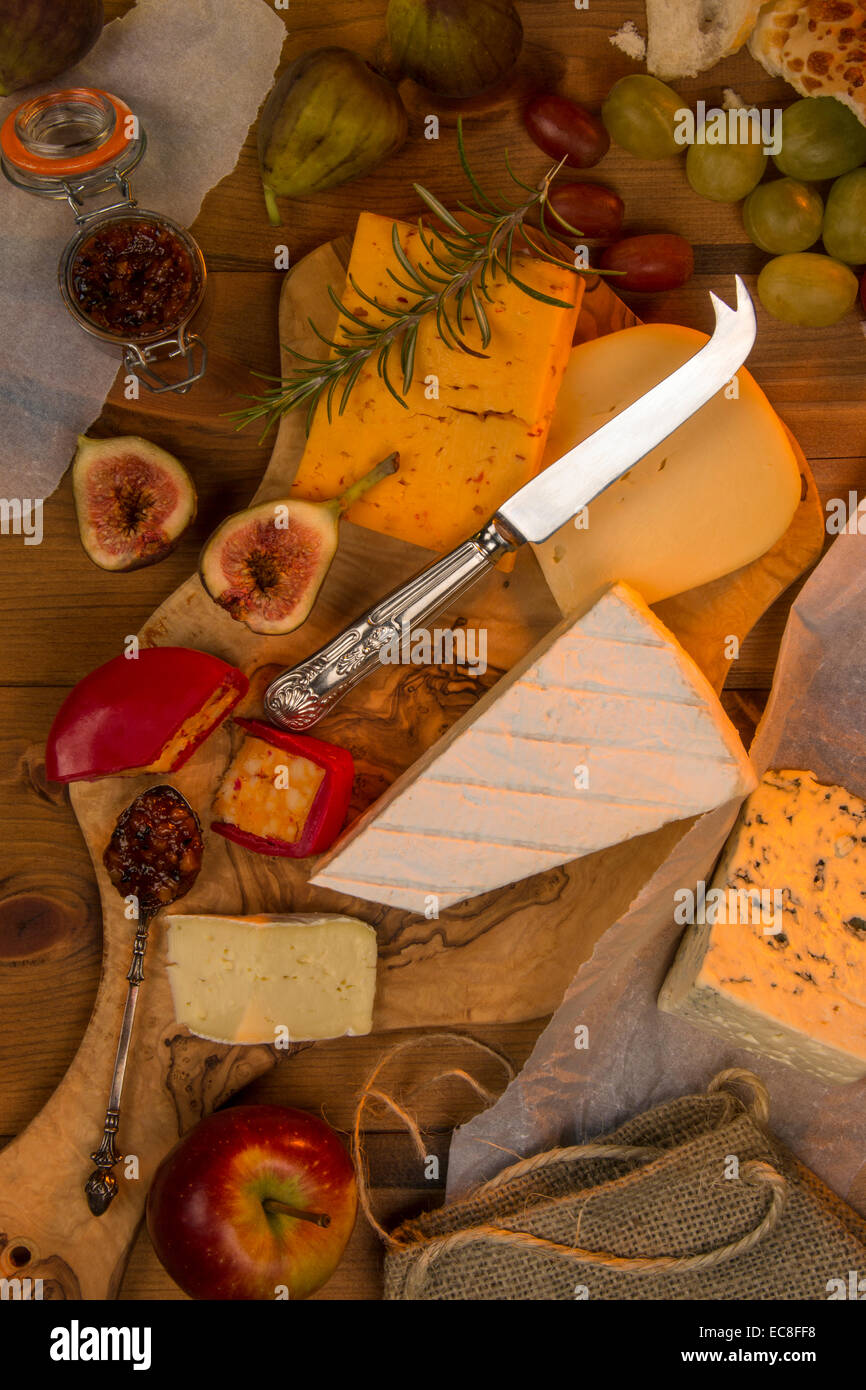 A selection of European Cheese Stock Photo Alamy