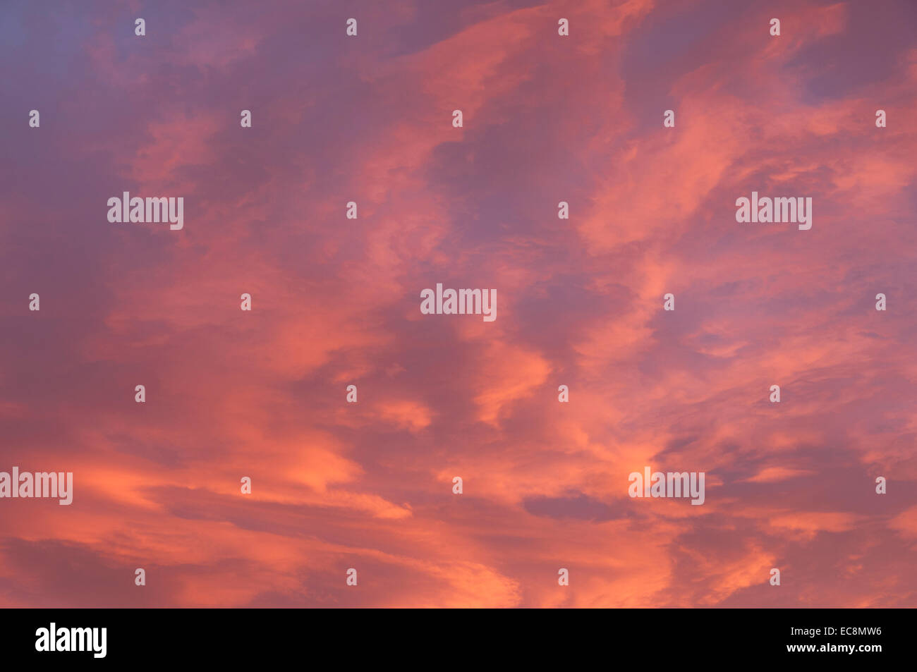 Cloudy red sky Stock Photo