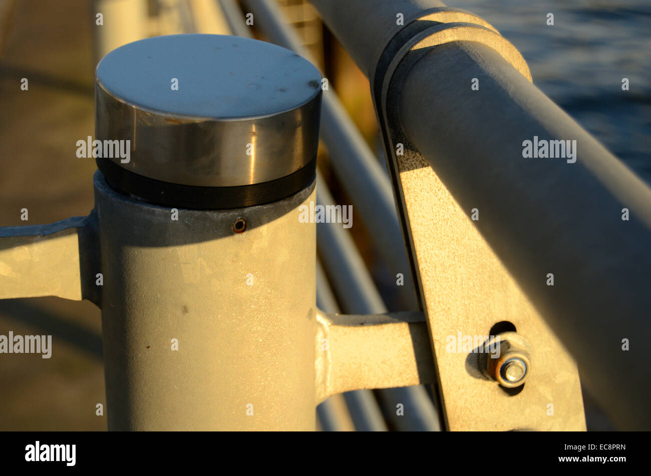 Waterfront Railing at Atlantic Quay in Glasgow, Scotland Stock Photo ...