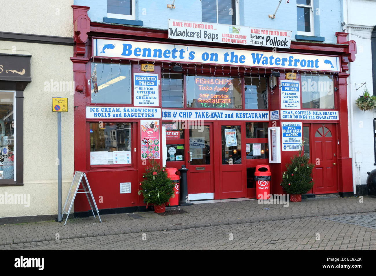 on the waterfront, a very well known fish and chip shop in Weymouth, has been seen