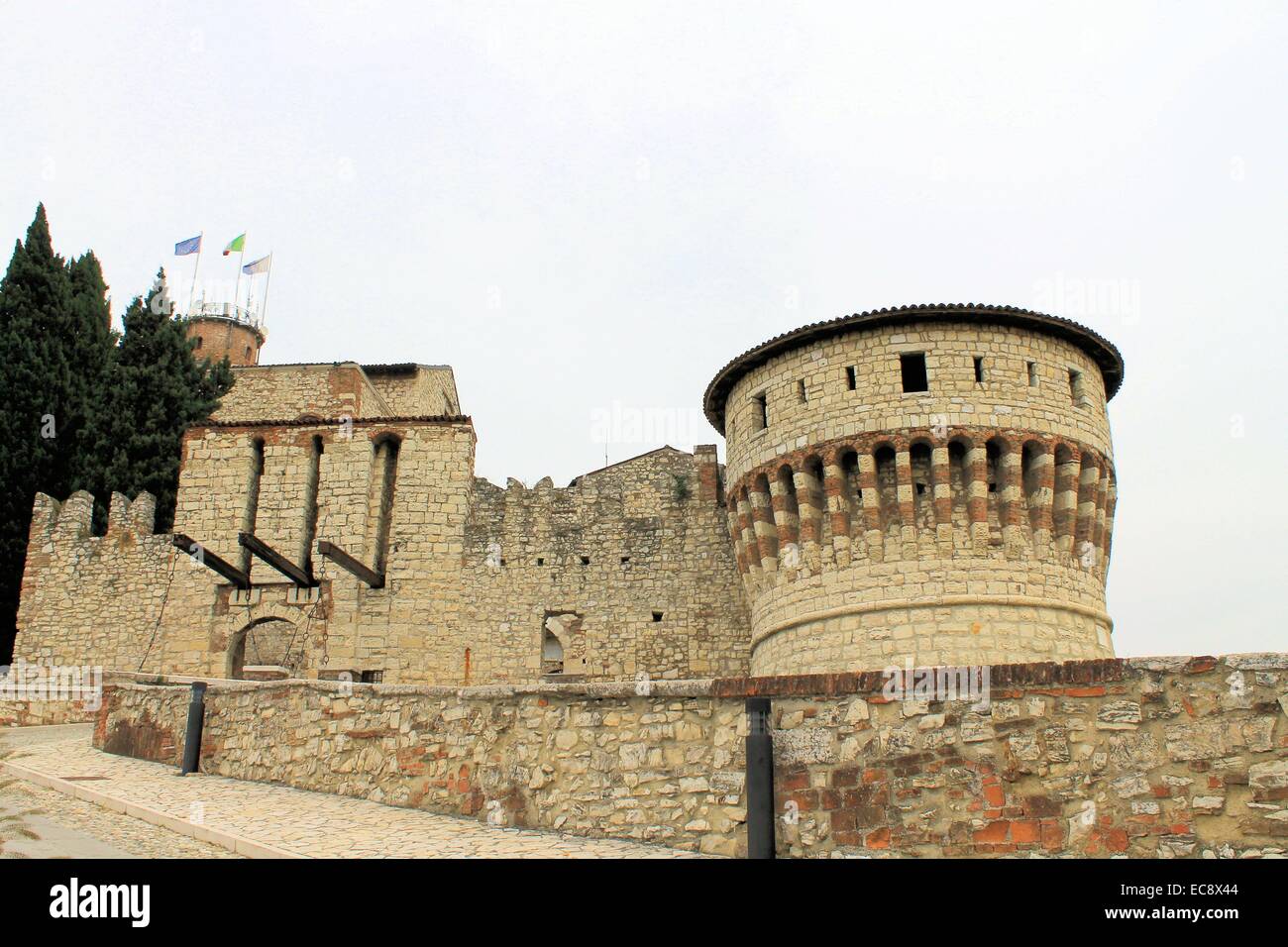 ancient castle in Brescia, a city in northern Italy Stock Photo - Alamy