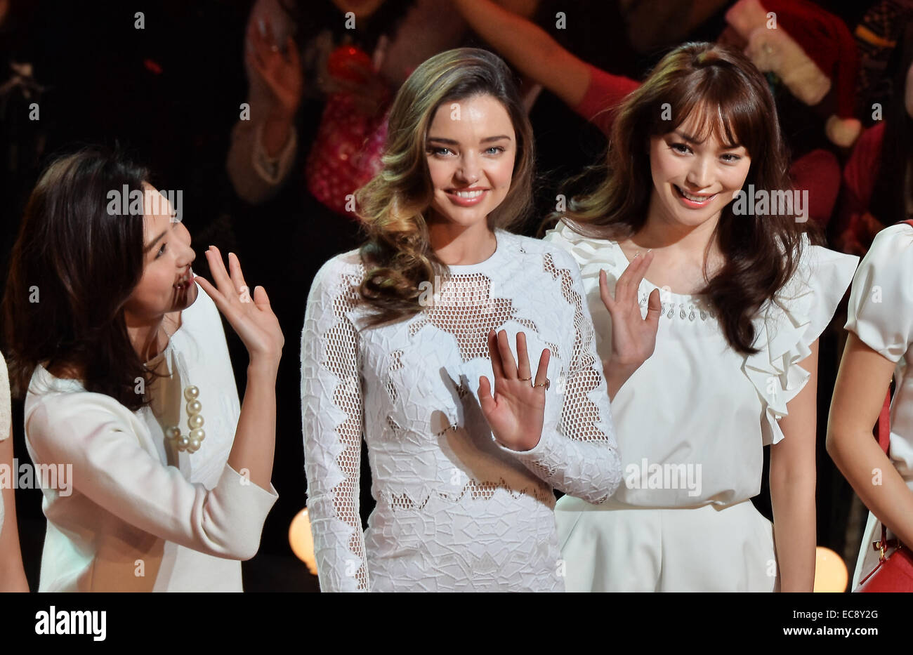 Miranda kerr, Yuri Ebihara, Miki Arimura, December 10, 2014, Tokyo