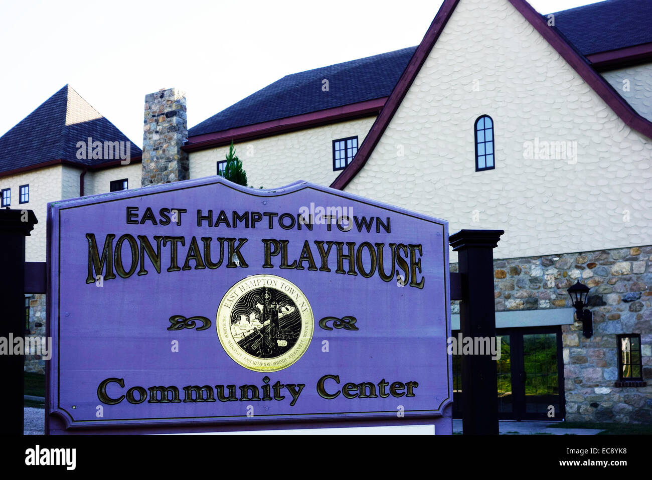 Montauk playhouse community center in long island Stock Photo Alamy