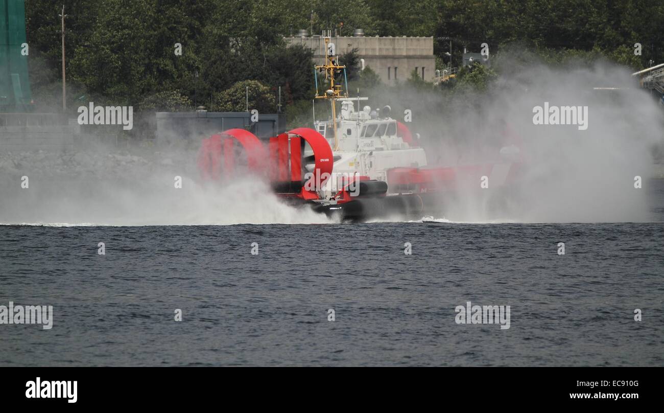 Canadian Coast Guard Hovercraft Stock Photo