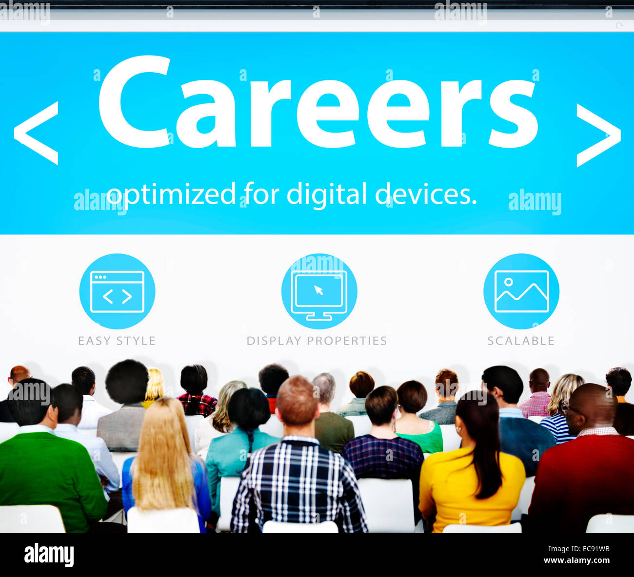 Careers Employment Job Recruitment Profession Seminar Conference Concept Stock Photo