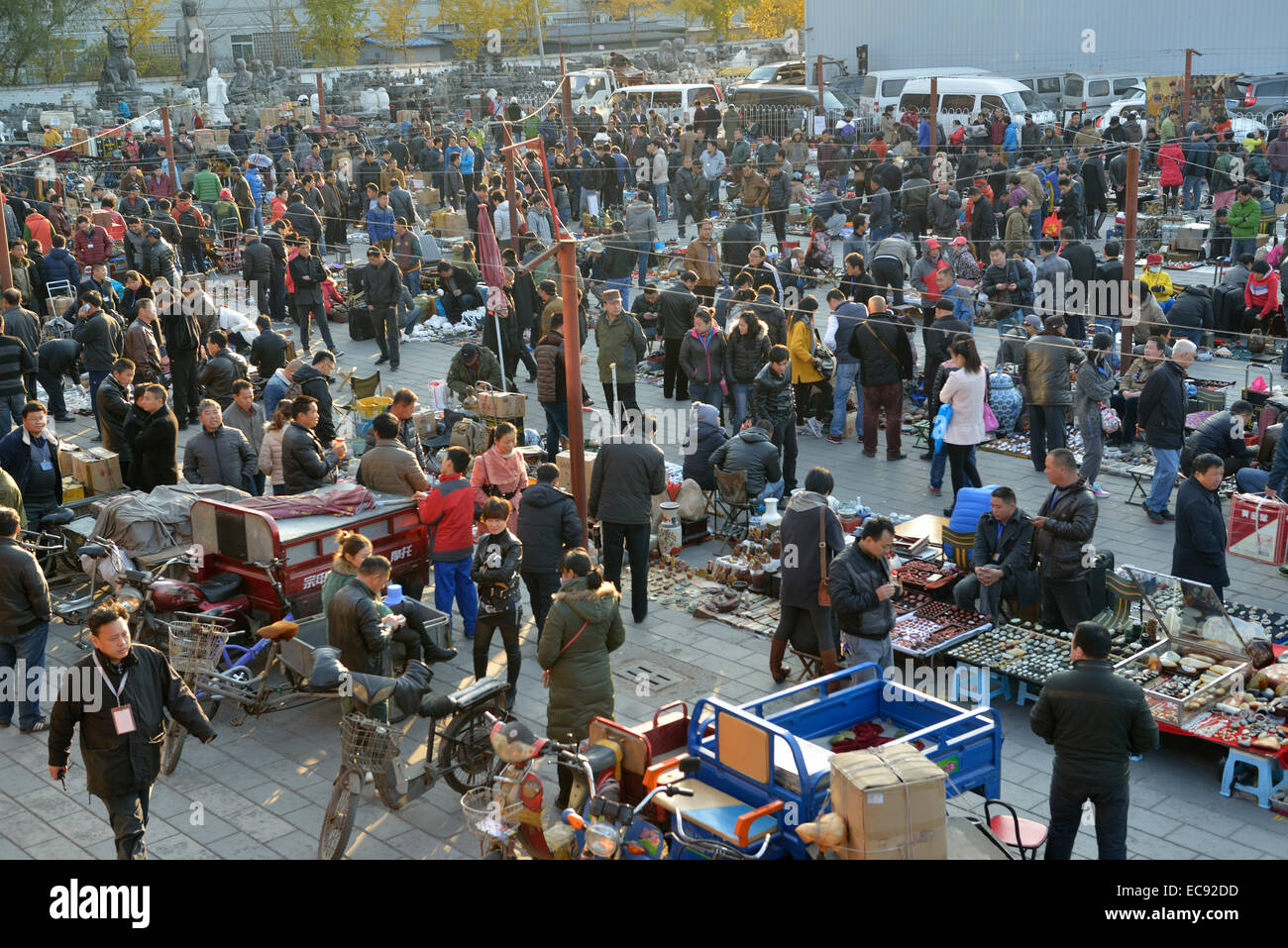 Panjiayuan Flea Market. Stock Photo