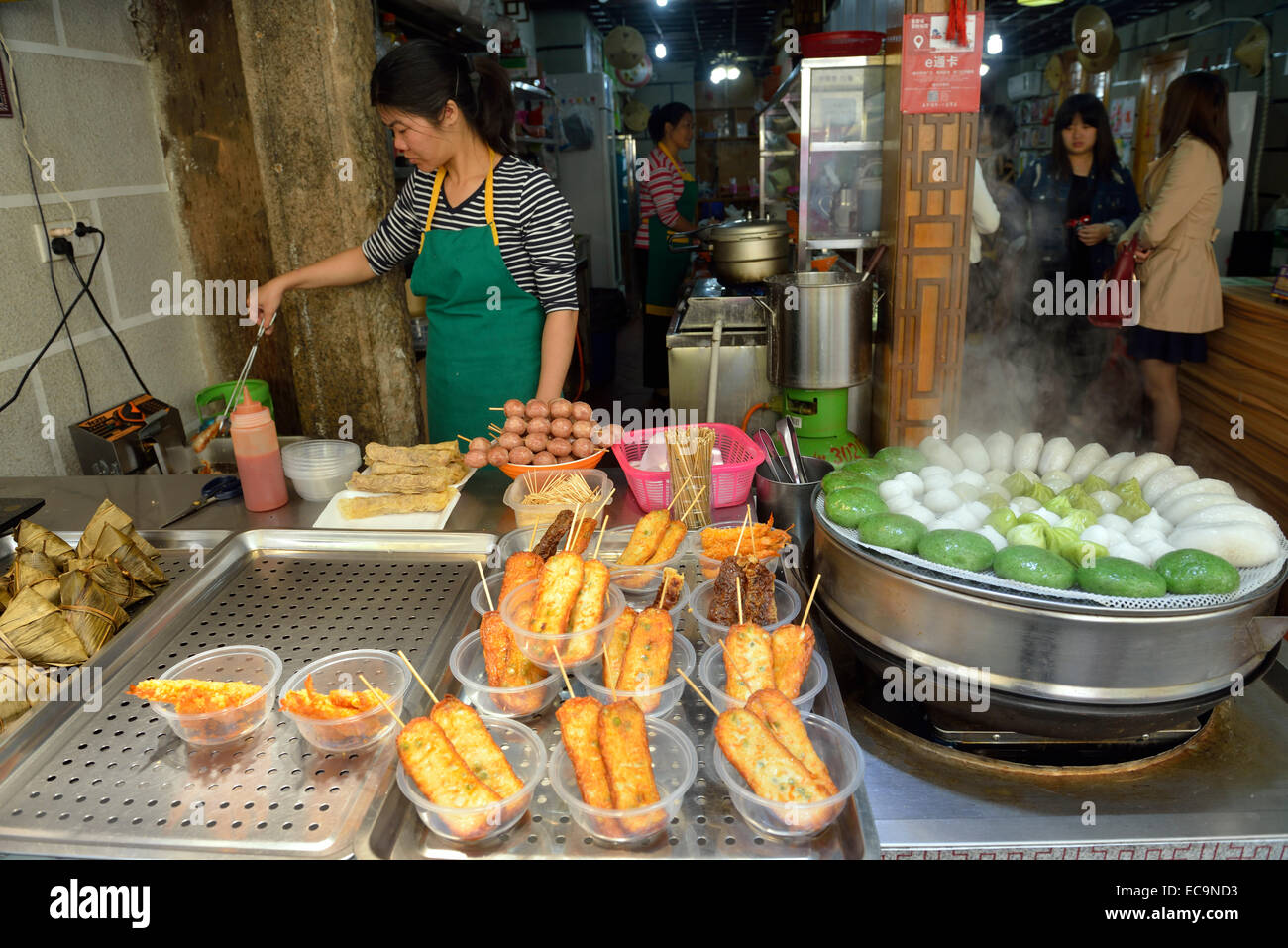 Snack on sale in Xiamen Zengcuoan. 2014 Stock Photo