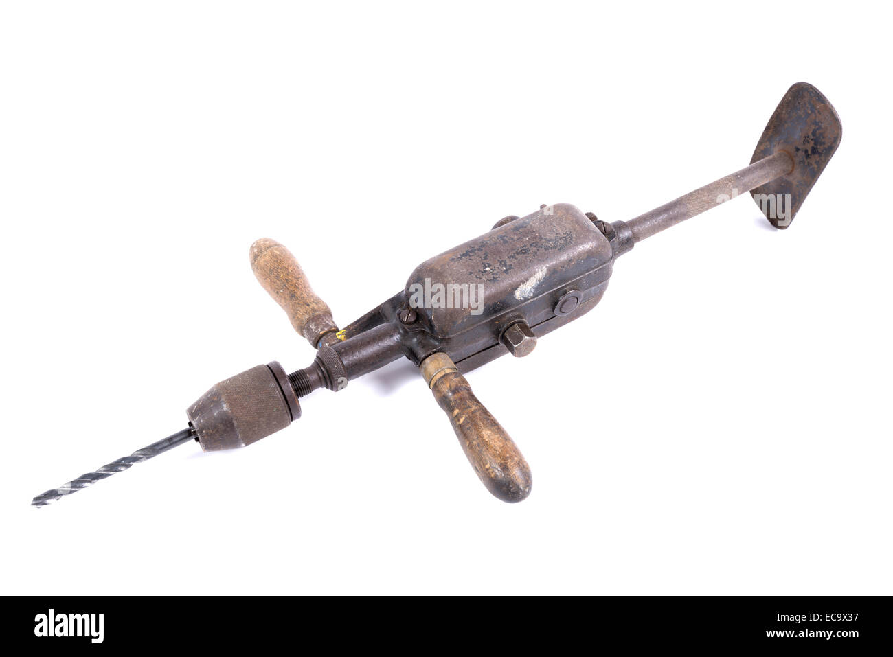 Old Single Pinion Manual Hand Drill Stock Photo - Image of background,  driller: 107114292