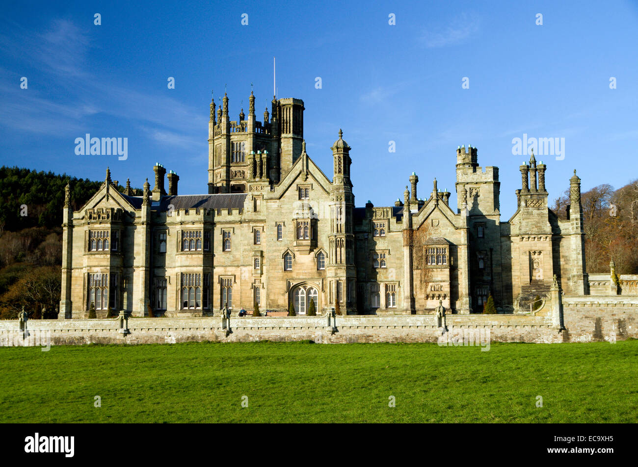 Margam Manor, Victorian Manor House, Port Talbot, South Wales Stock