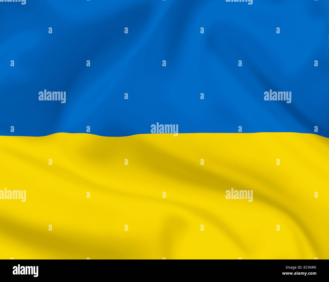 Ukrainian flag background Stock Photo