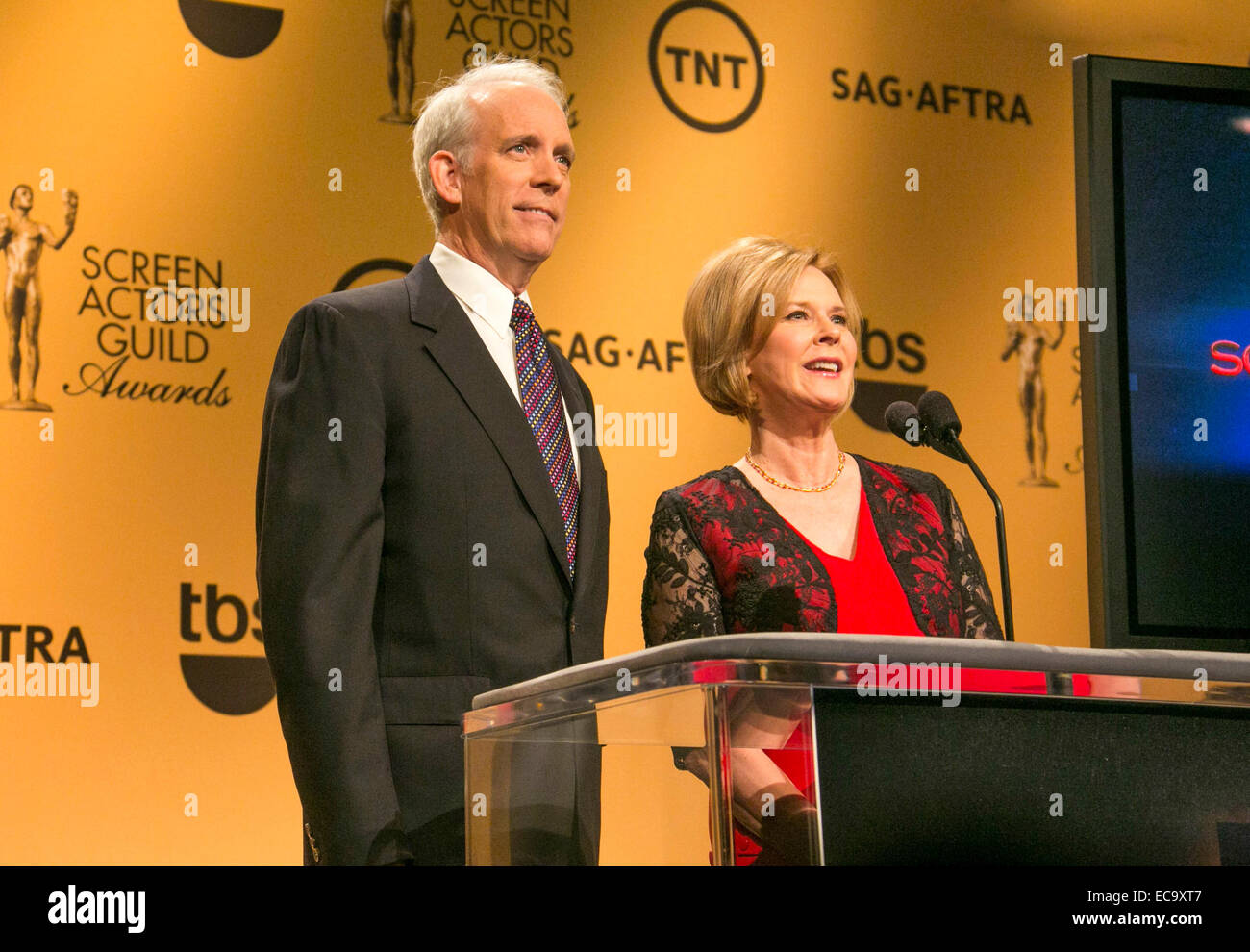 Daryl Anderson and JoBeth Williams 21.Annual Screen Actors Guild Awards Nominations Announcement 12/12/2014 West Hollywood/picture alliance Stock Photo