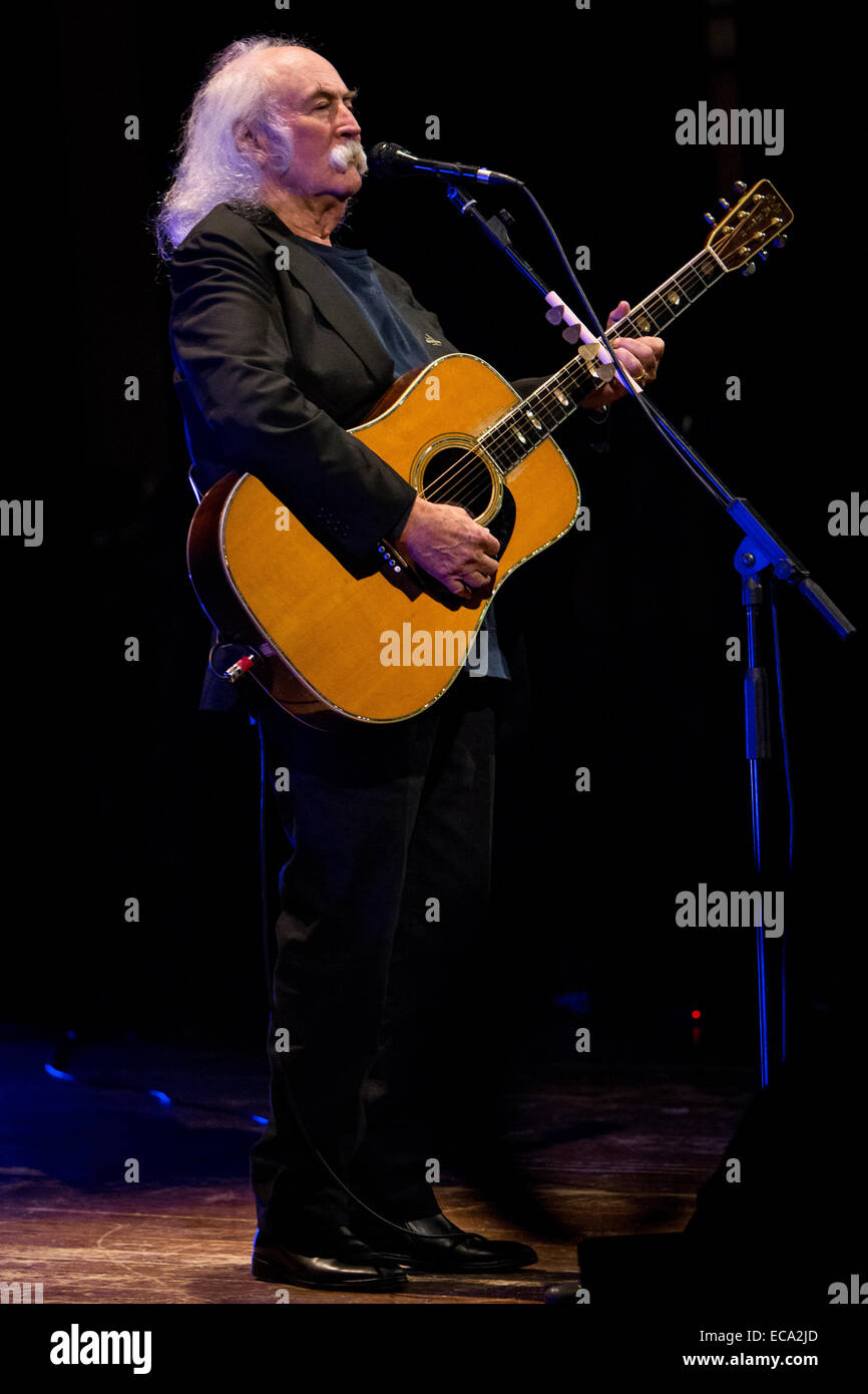 Como Italy. 10th December 2014. DAVID CROSBY performs in acoustic live