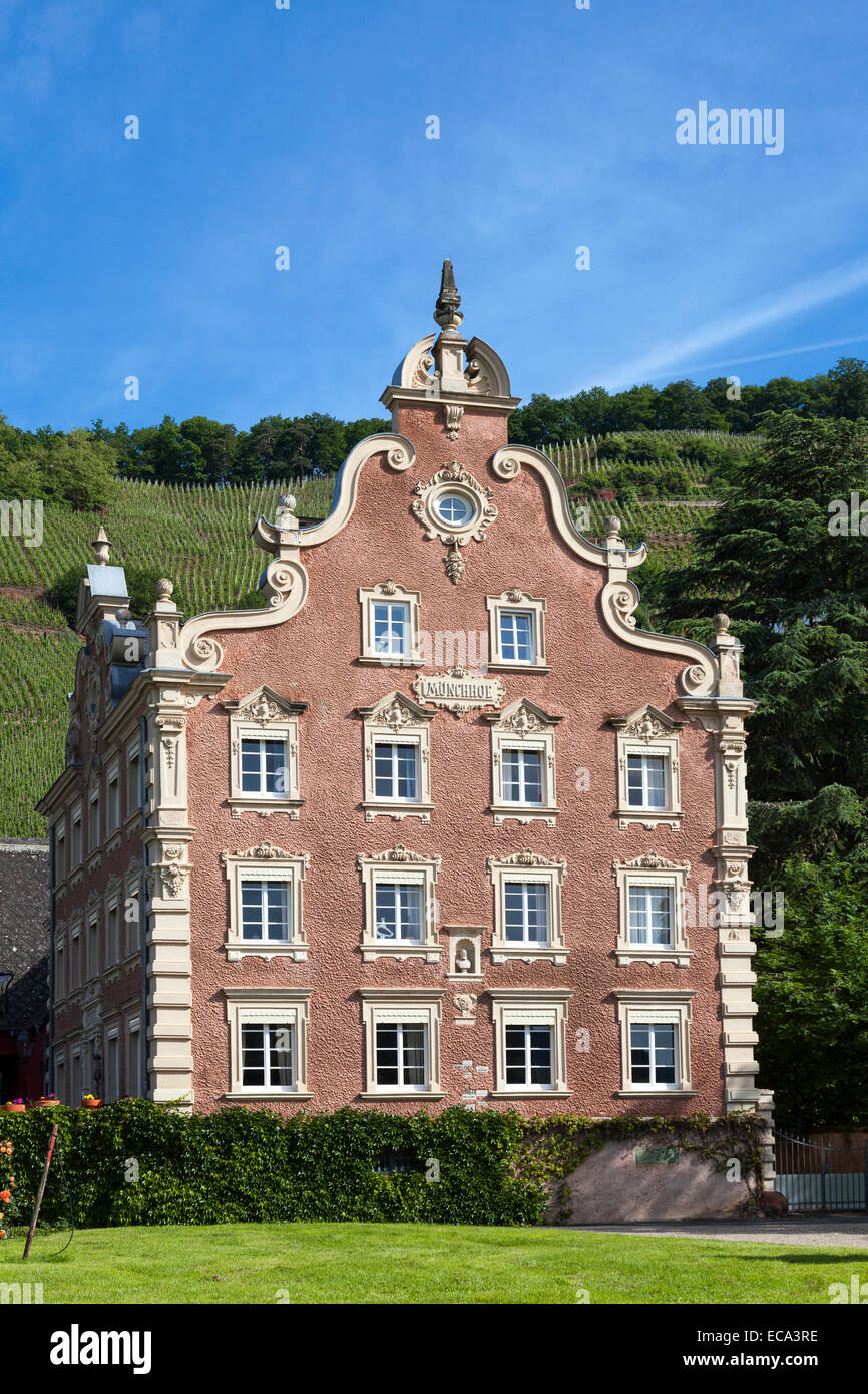 Himmeroder Hof or Mönchhof, former property of the Cistercian abbey Himmerod, now a winery, Ürzig, Rhineland-Palatinate Stock Photo