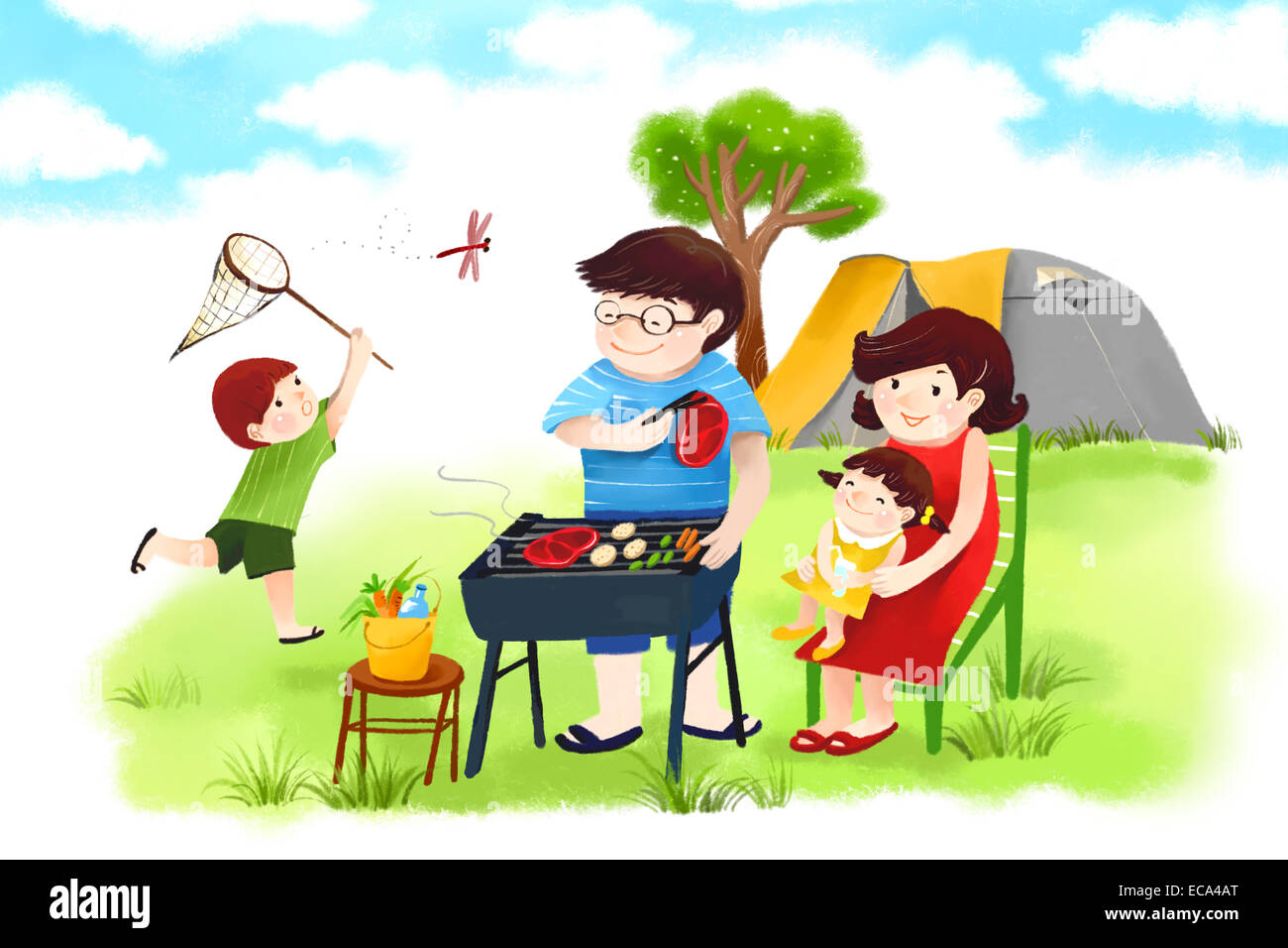 Hangout family of father hi-res stock photography and images - Alamy