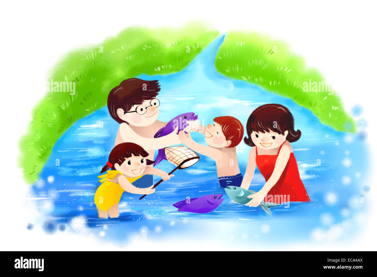 Hangout family of father hi-res stock photography and images - Alamy