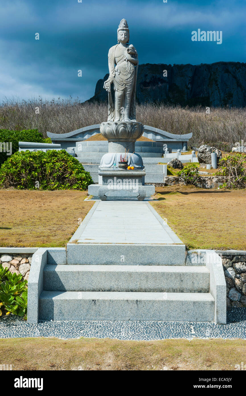 World War II memorial at the Banzai Cliffs, Saipan, Northern Mariana Islands Stock Photo