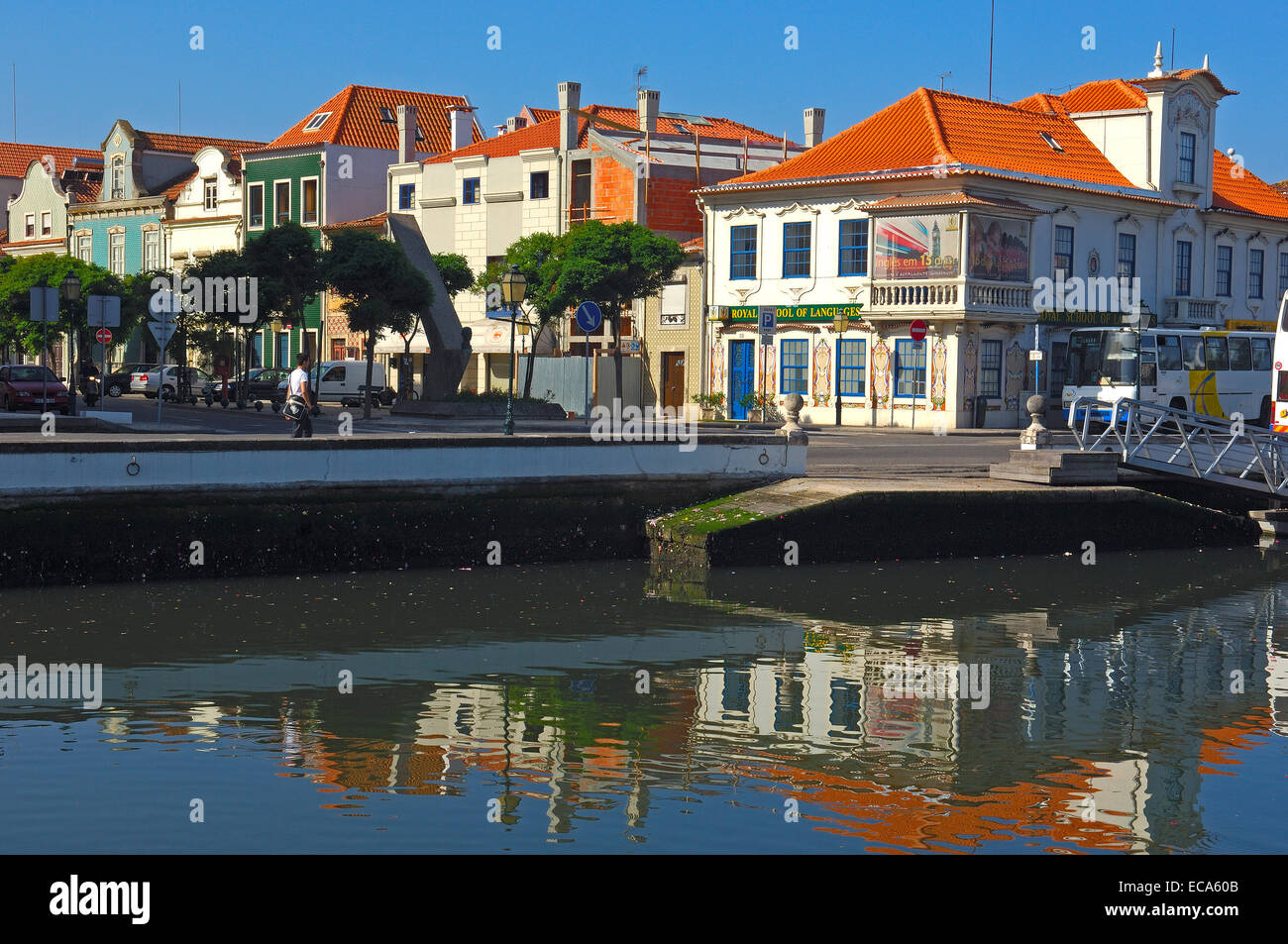 Canal central, Aveiro, Beiras region, Portugal, Europe Stock Photo