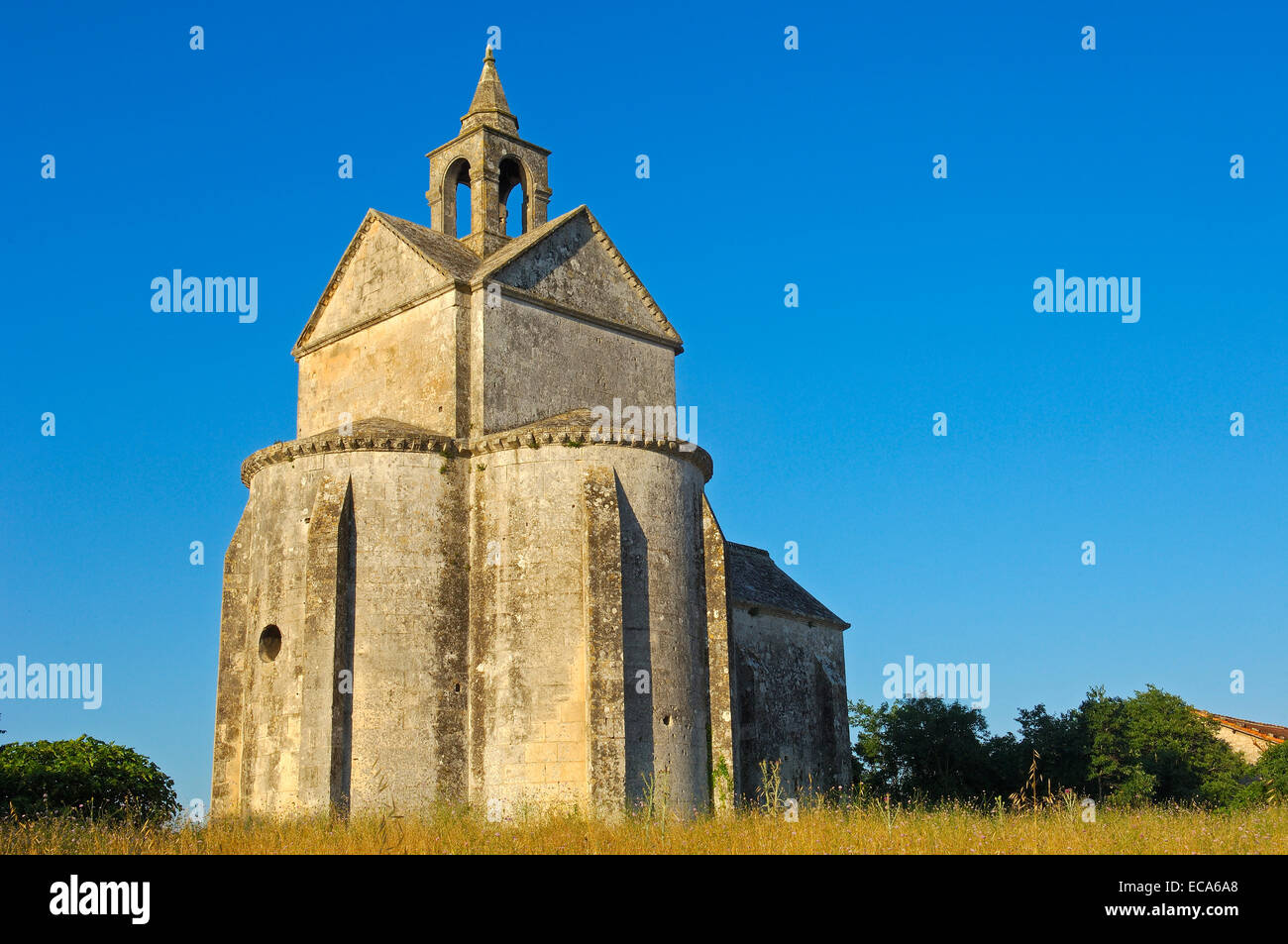 Chapelle St-Croix, Montmajour abbey near Arles, Arles, Bouches du Rhone, Provence, France, Europe Stock Photo