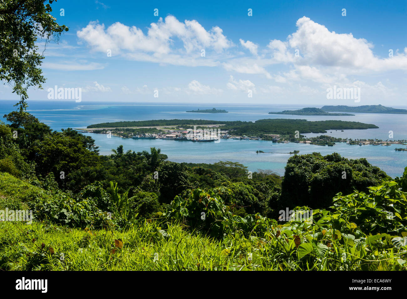 Overlooking the island of Pohnpei, Micronesia Stock Photo