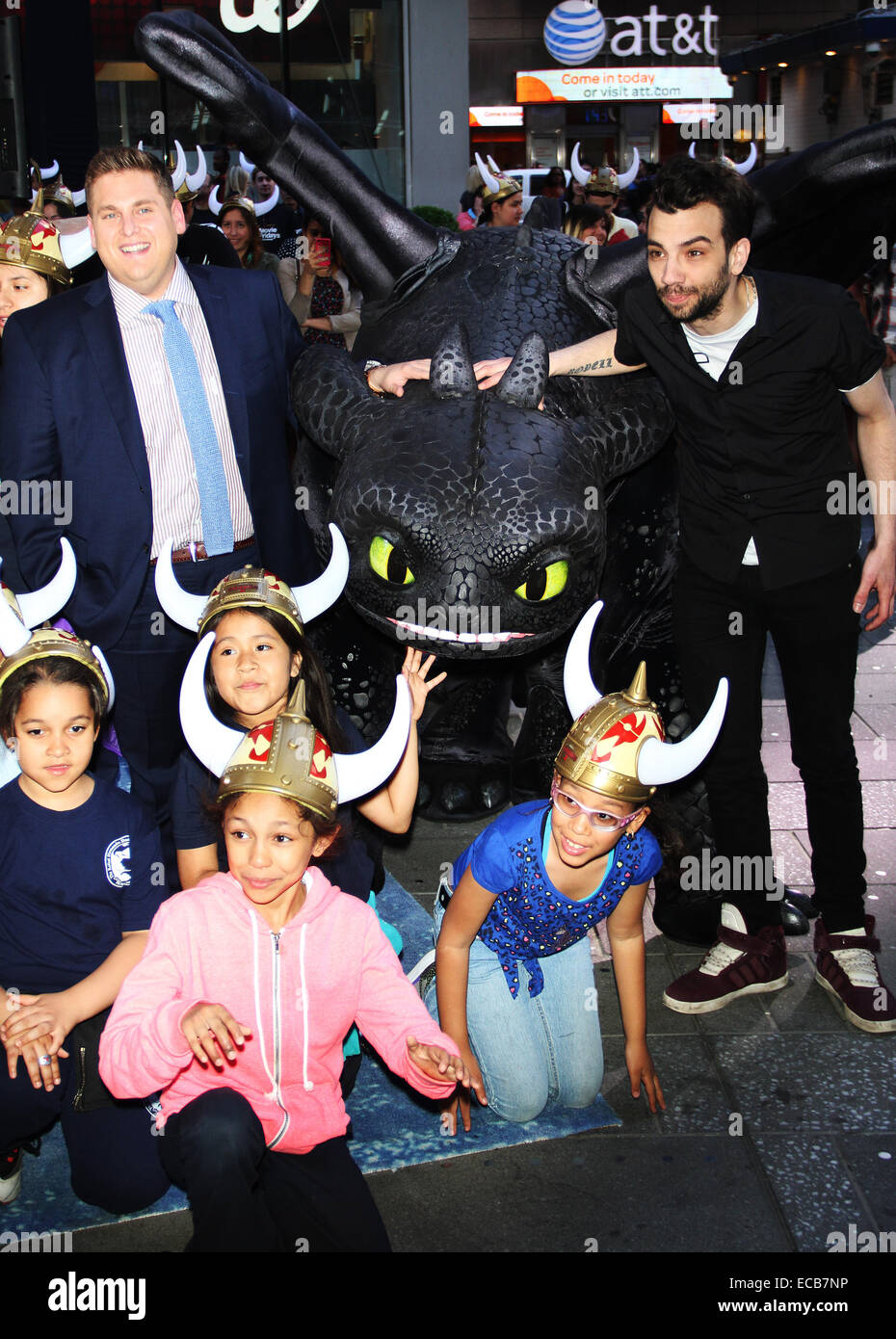 Jonah Hill and Jay Baruchel at DreamWorks How to Train your Dragon 2