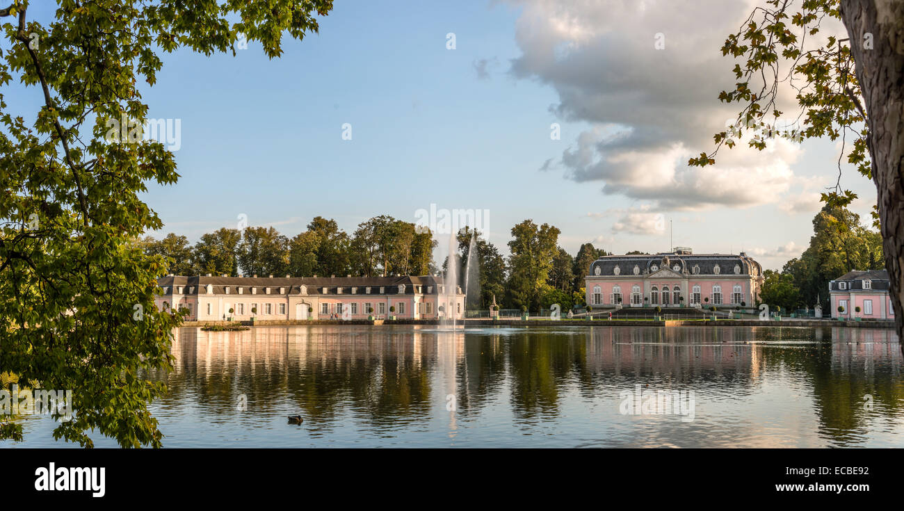 Panorama of Benrath Castle, Duesseldorf, Germany Stock Photo