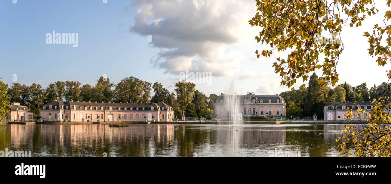 Panorama of Benrath Castle, Duesseldorf, Germany Stock Photo