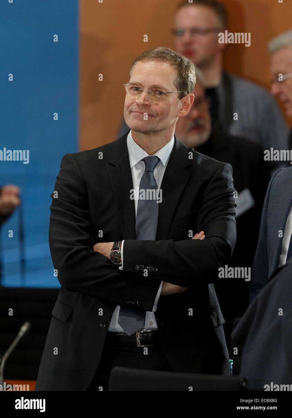 Berlin, Germany. 11th Dec, 2014. Meeting of Angela Merkel with the Prime Ministers of the German federal states at the German Chancellery on Dezember 11, 2014 in Berlin, Germany. / Picture: Michael Müller, the new Governing Mayor of Berlin since 11 December 2014, take  part for first time of the meeting of the German Chefs of State at the German Chancellery. Credit:  Reynaldo Chaib Paganelli/Alamy Live News Stock Photo