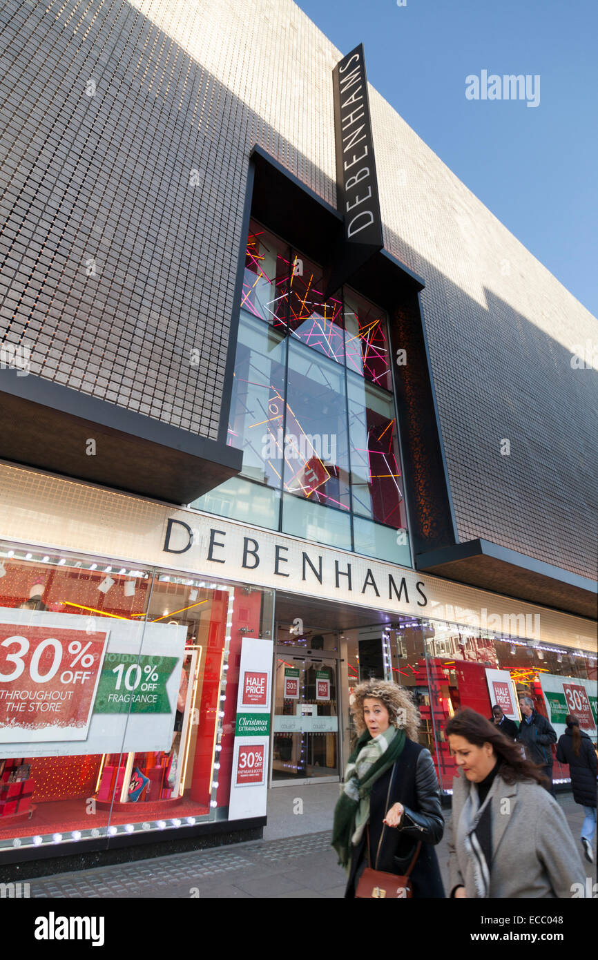 Debenhams department store on Oxford Street Stock Photo Alamy