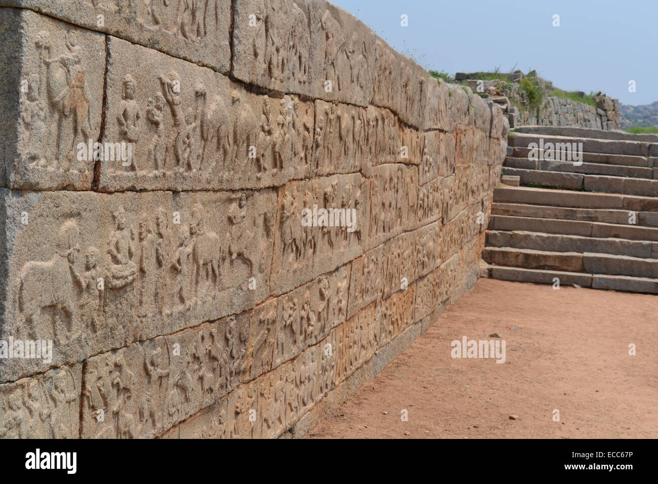 Inscriptions on Mahanavami Dibba walls @ Hampi - UNESCO World Heritage ...