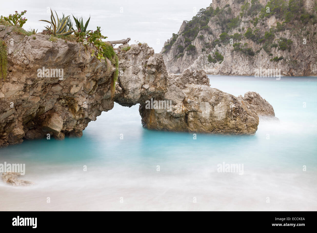 Sirens Rock, Capri, Campania, Italy Stock Photo