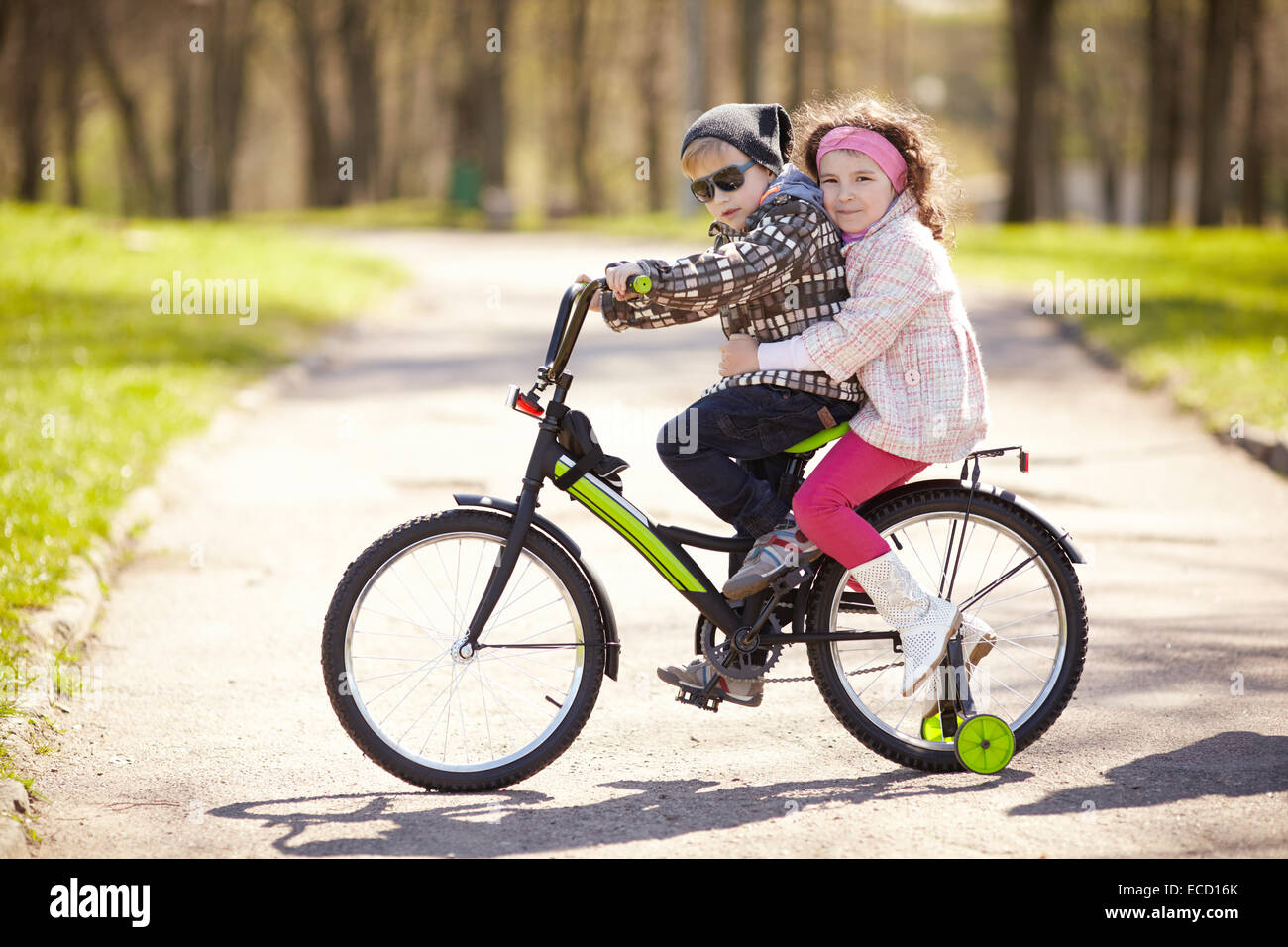 bike girl and boy