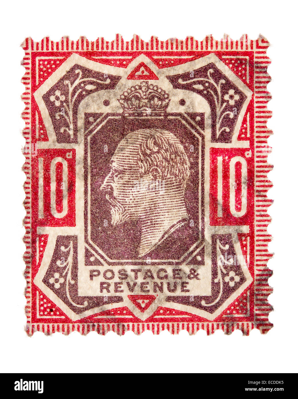 British King Edward VII postage stamp Stock Photo Alamy