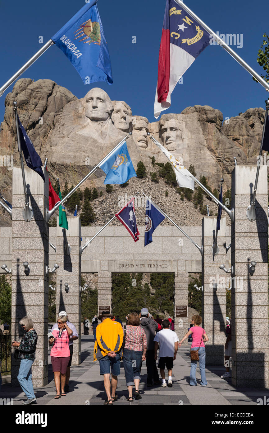 Mount Rushmore National Memorial, SD, USA Stock Photo