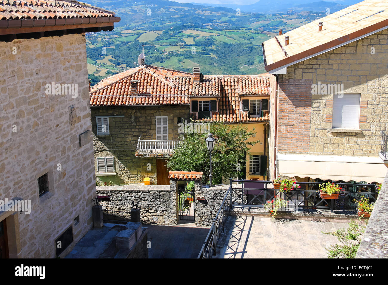 Picturesque Italian home in San Marino Stock Photo Alamy