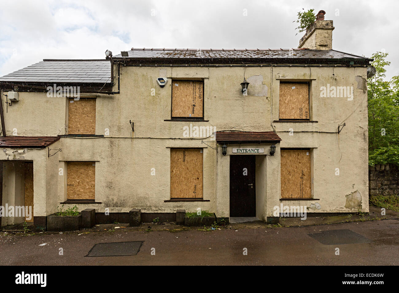 Drum & Monkey pub, closed and boarded up after compulsory purchase to