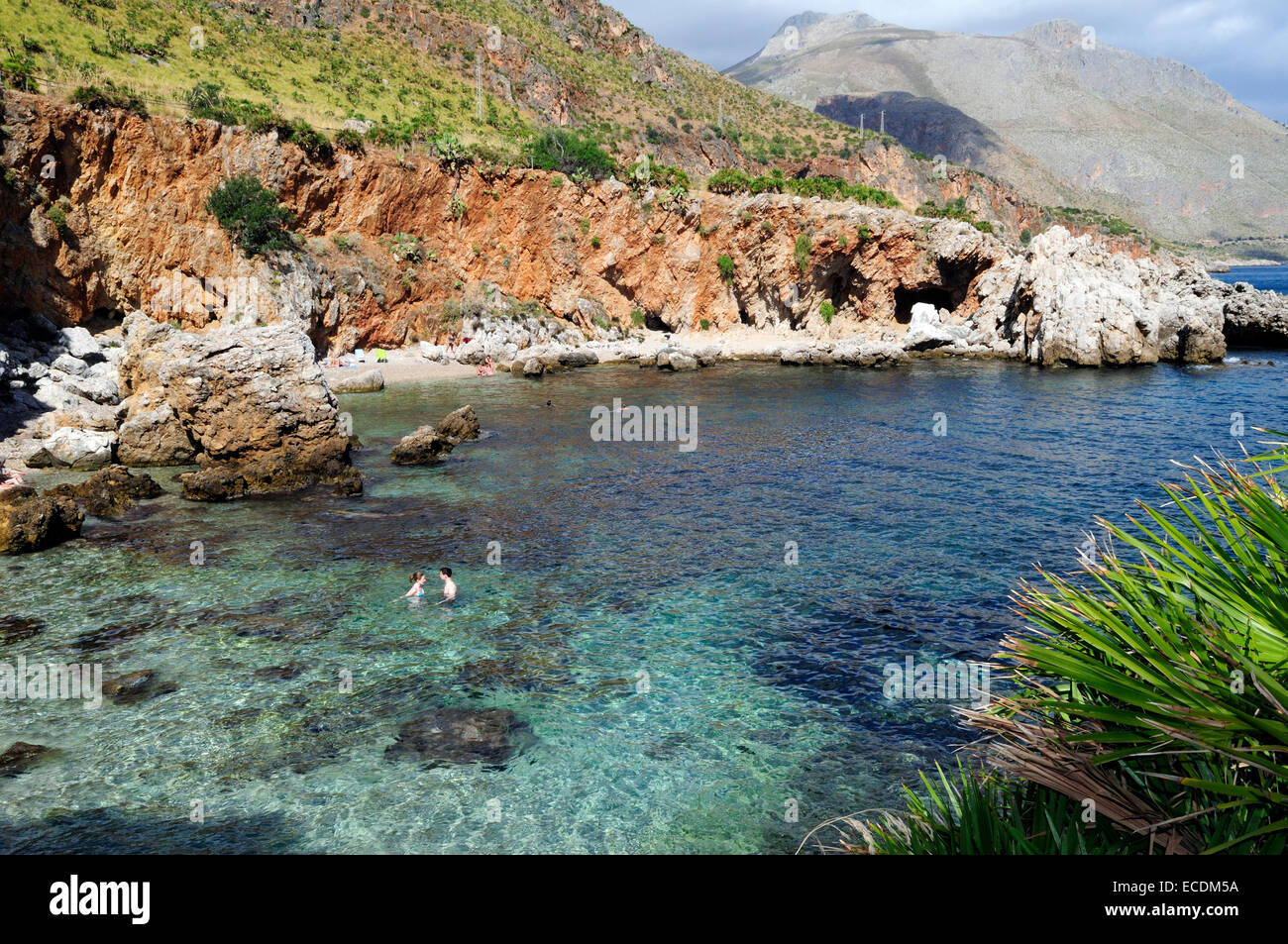Isolated cove beach at Riserva Naturale dello Zingaro [ Zingaro nature reserve ] Scopello