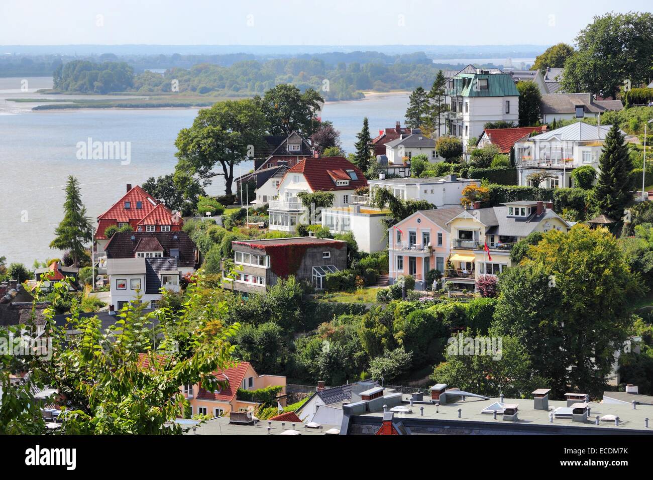Hamburg, Germany Blankenese, famous suburb of narrow pedestrian paths