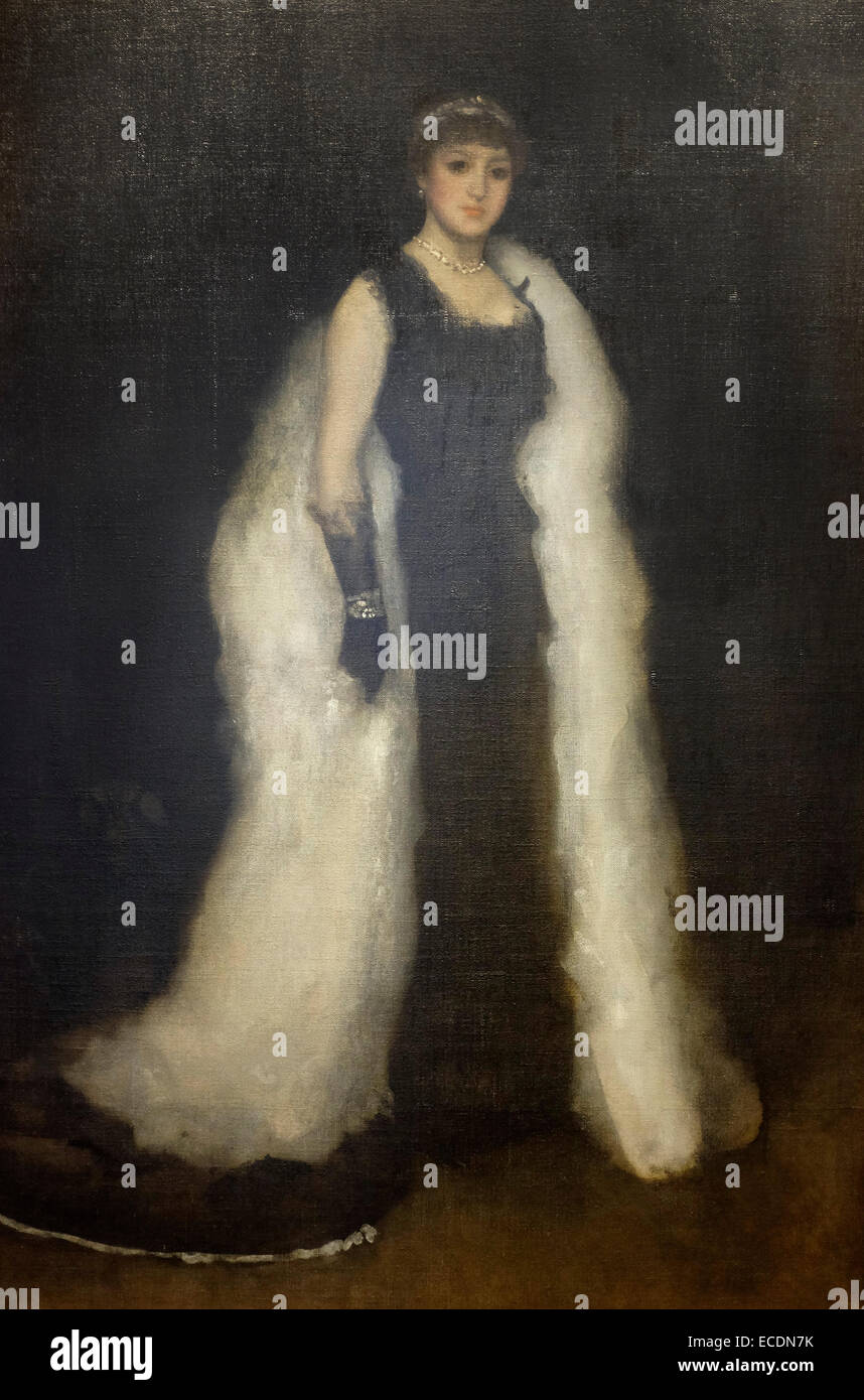 Arrangements in Black No. 5 Lady Meux 1881 James McNeill Whistler Stock Photo