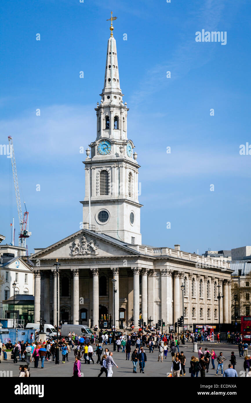 The Church of St Martin In The Field, Trafalgar Square, London, England Stock Photo