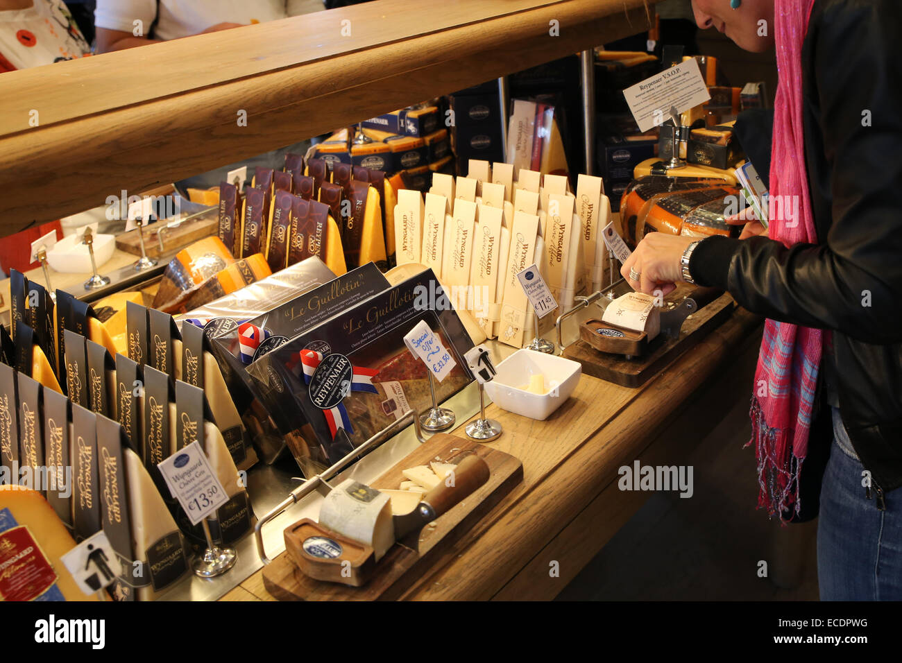 amsterdam cheese shop interior Stock Photo Alamy