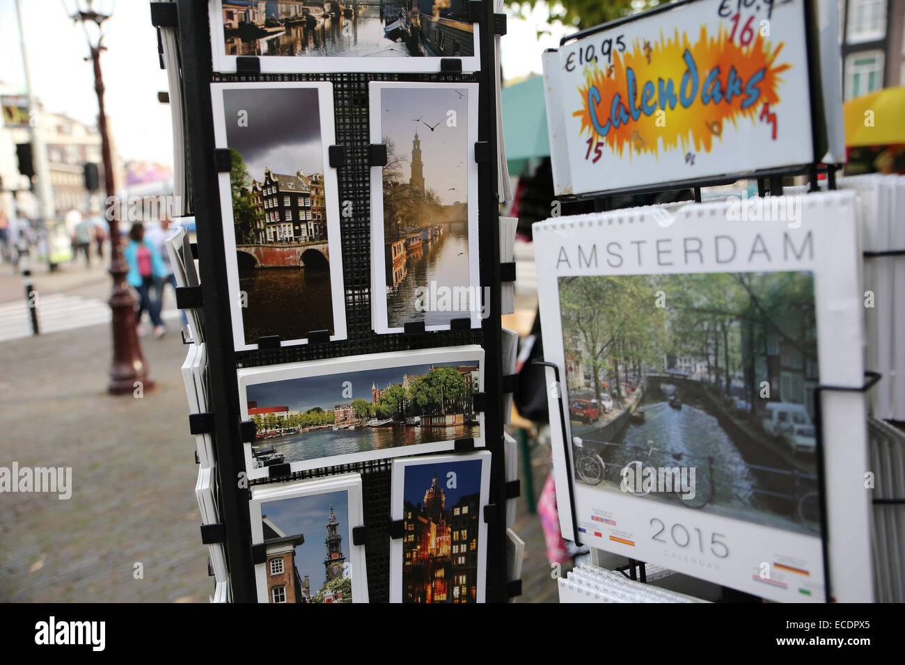 amsterdam vertical post cards calendars Stock Photo