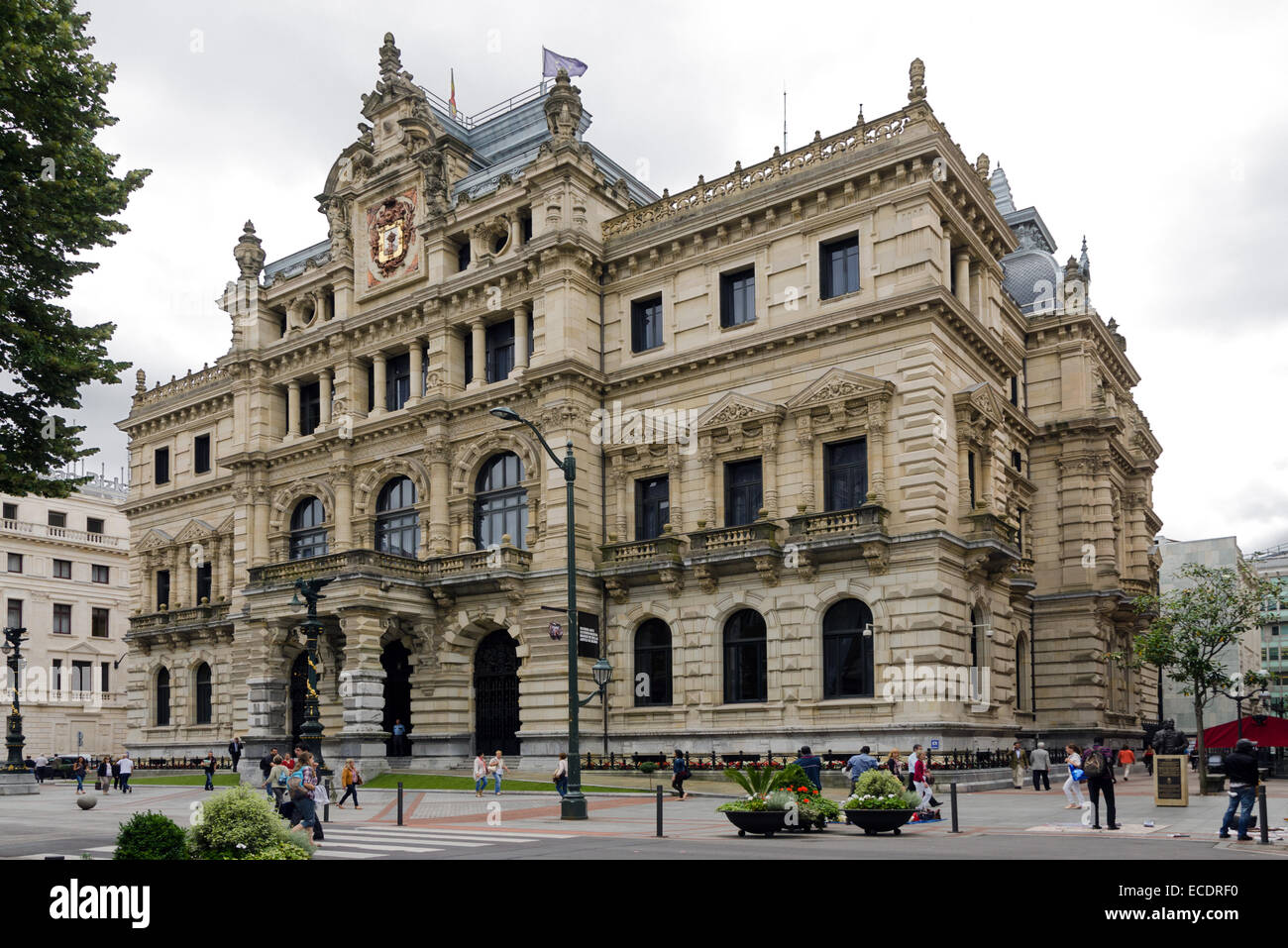 BILBAO, SPAIN - JULY 4, 2013: Palace of the Provincial Council of Biscay, Bilbao. This is the government of the province of Bisc Stock Photo