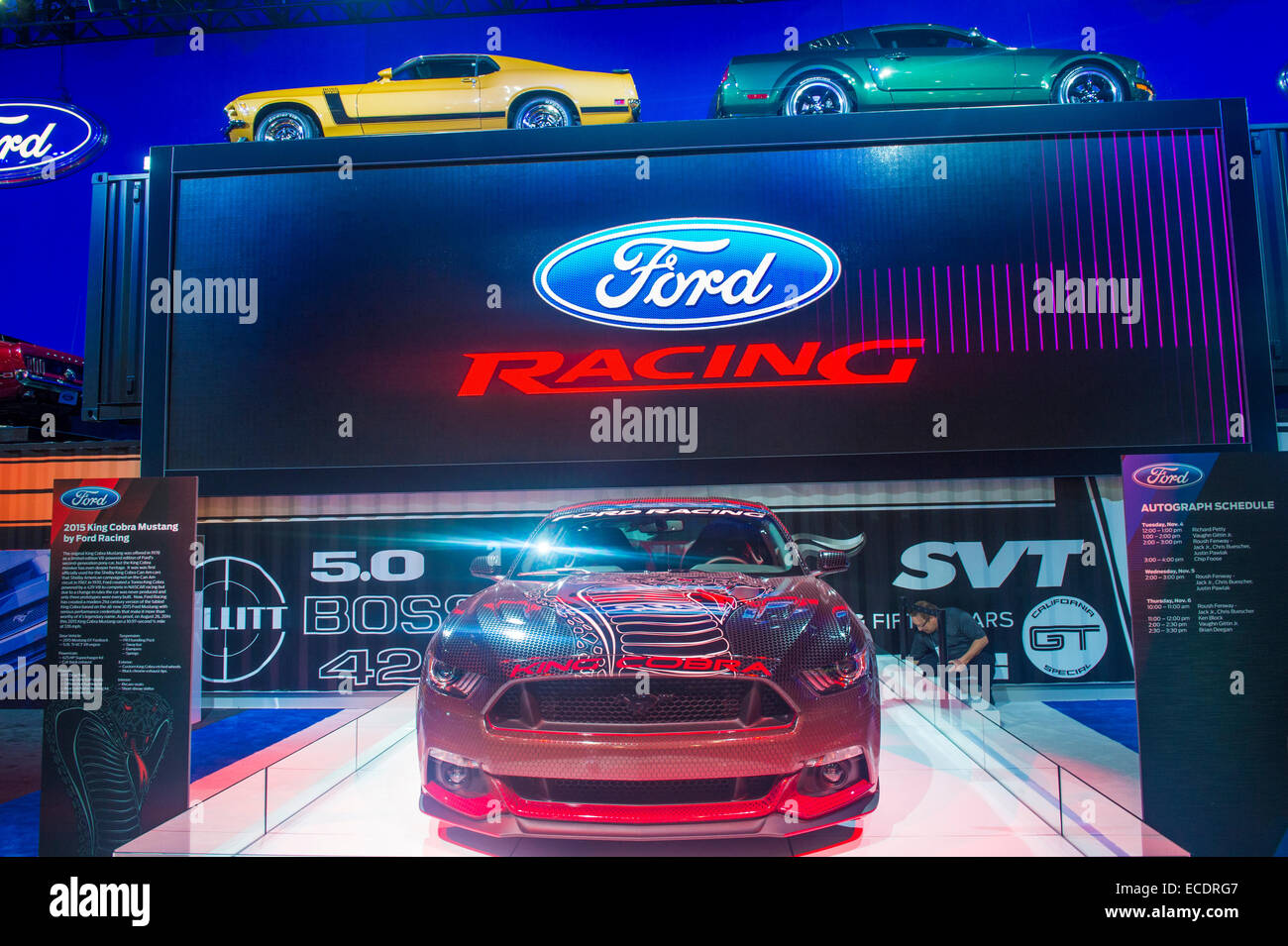 The Ford booth at the SEMA Show in Las Vegas Stock Photo Alamy